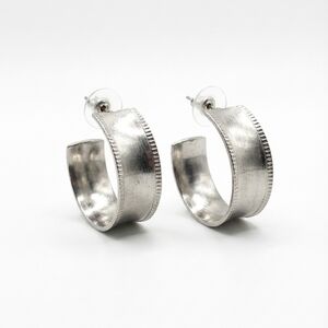 Elegant Silver Hoop Earrings